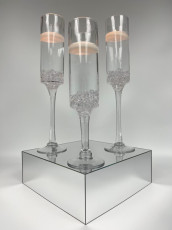 Stem Trio with Acrylic Filler/Floating Candle & Mirror Box